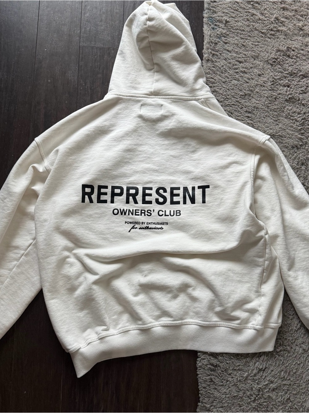 Represent White Hoodie